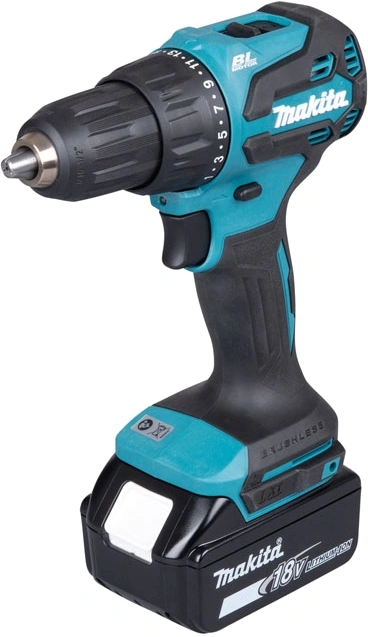 Дрель-шуруповерт Makita DHP490F003 аккум. патрон:быстрозажимной (кейс в комплекте) — миниатюра 2