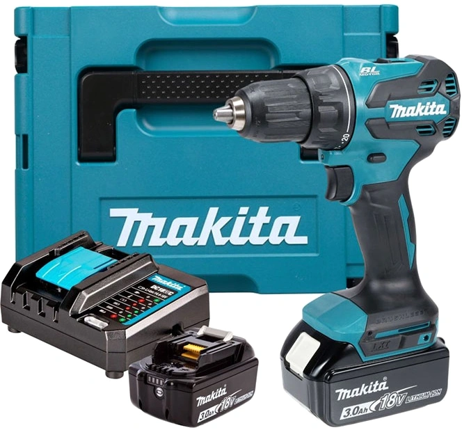 Дрель-шуруповерт Makita DHP490F003 аккум. патрон:быстрозажимной (кейс в комплекте)