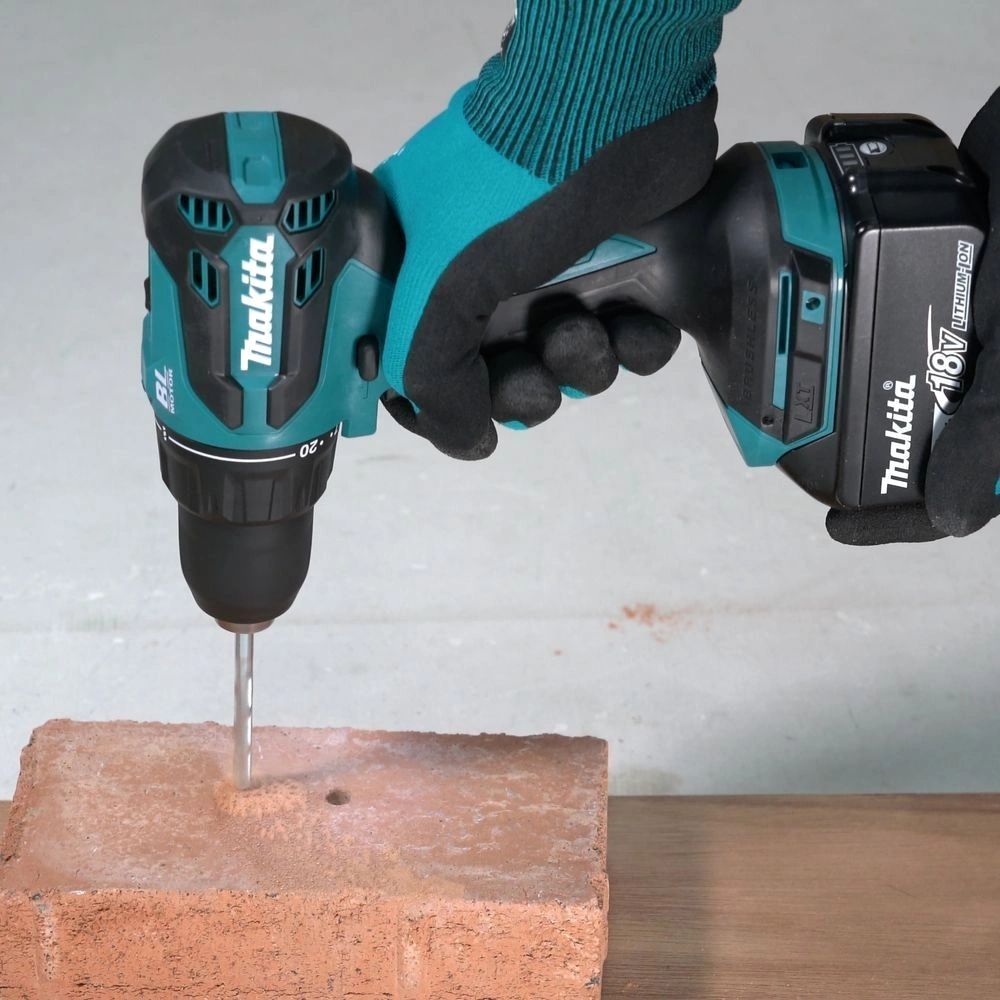 Дрель-шуруповерт Makita DHP490WVE аккум. патрон:быстрозажимной (кейс в комплекте) — миниатюра 9