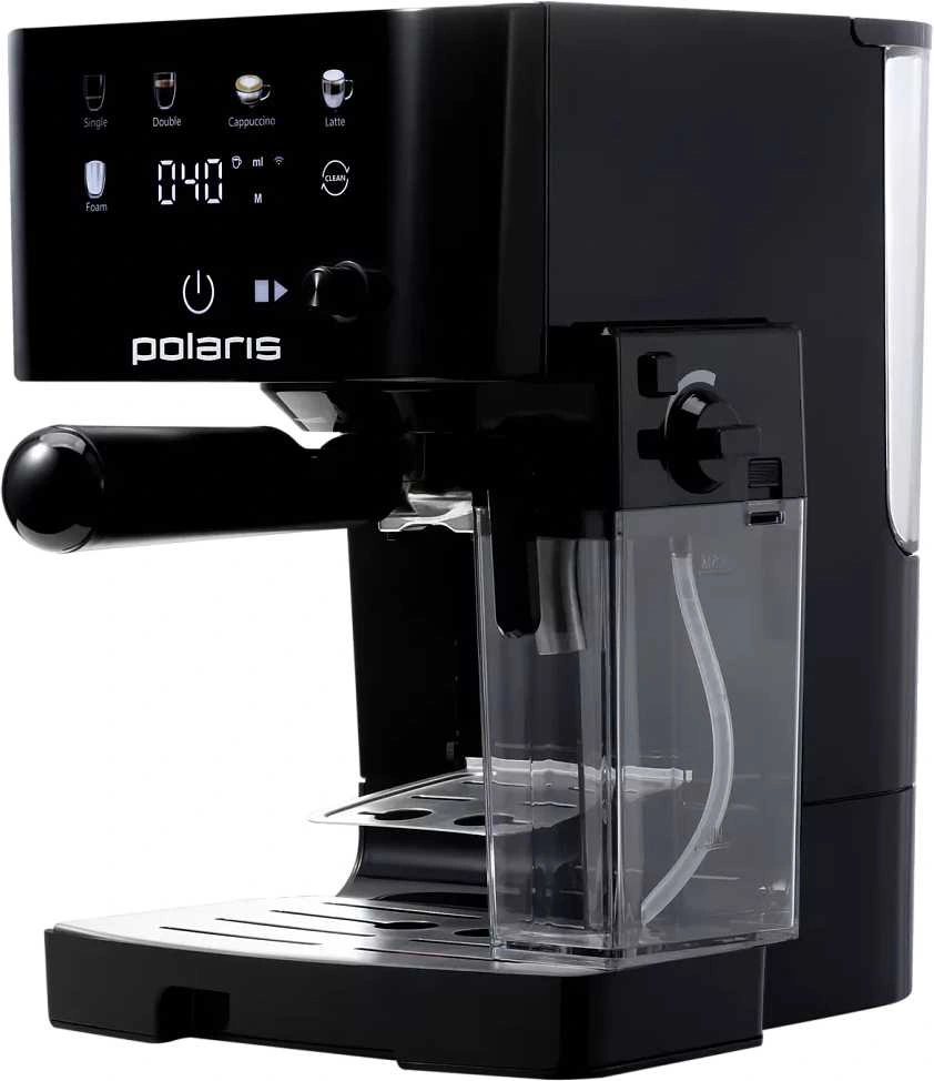Кофеварка рожковая Polaris PCM 1560 1400Вт черный — миниатюра 7