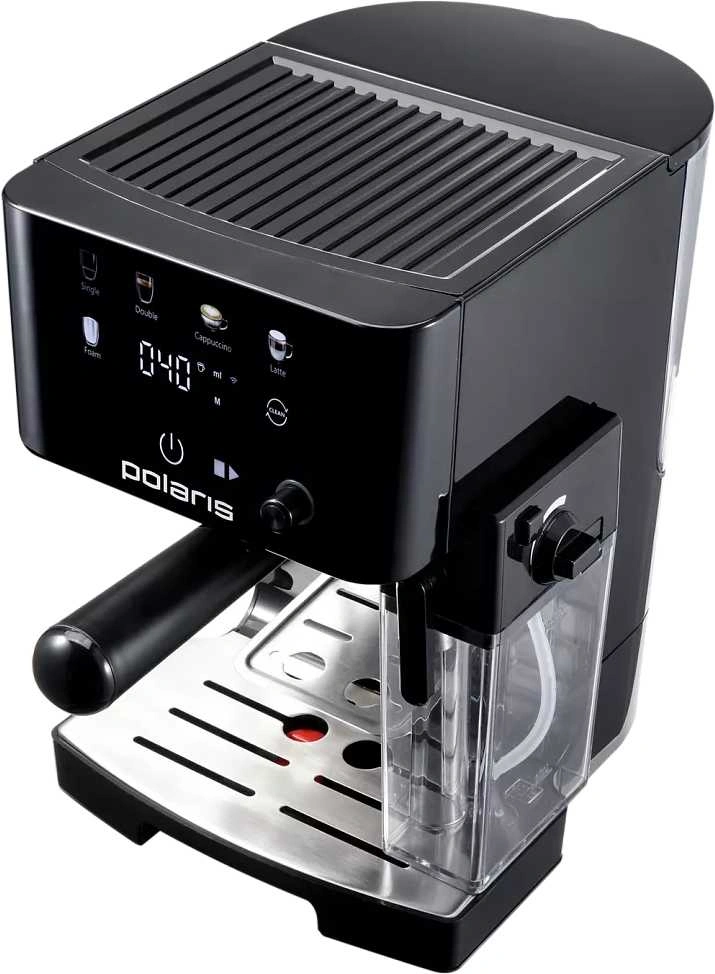 Кофеварка рожковая Polaris PCM 1560 1400Вт черный — миниатюра 4