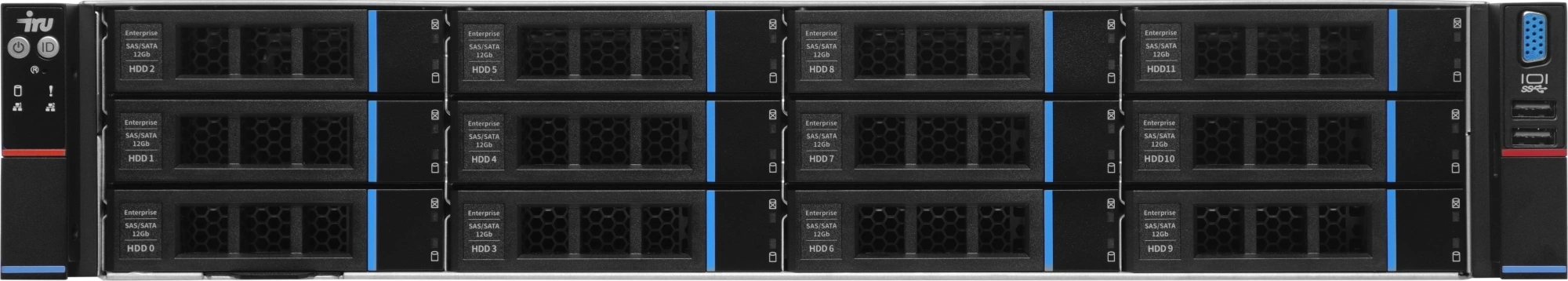 Сервер IRU Rock g2212ig4 2x6538Y+ 4x64Gb 2x480Gb 2.5" SSD SATA 9460-8i AST2600 2x1600W w/o OS (2213682) — миниатюра 4