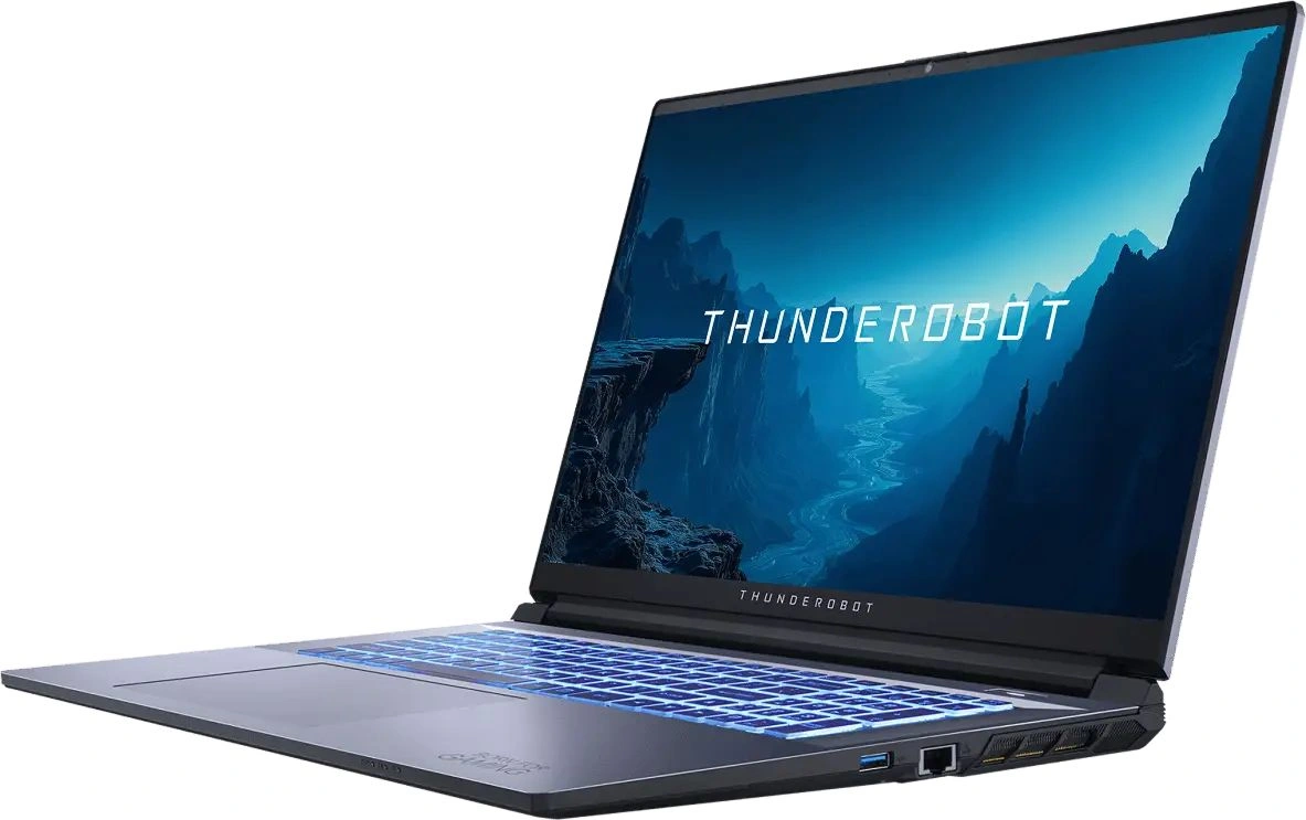 Ноутбук Thunderobot 911 Plus G3M XD Core i5 13420H 16Gb SSD1Tb NVIDIA GeForce RTX4050 6Gb 17.3" IPS FHD (1920x1200) FreeDOS grey WiFi BT Cam (JT009Y00QRU) — миниатюра 2