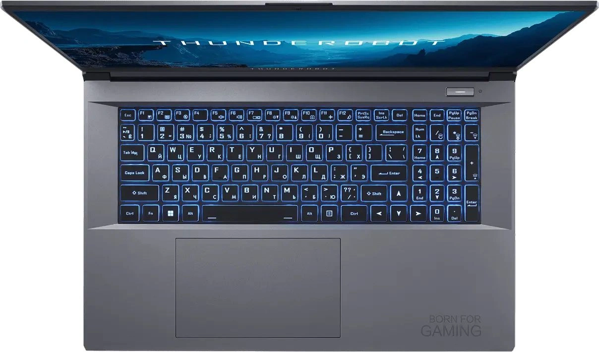 Ноутбук Thunderobot 911 Plus G3M XD Core i5 13420H 16Gb SSD1Tb NVIDIA GeForce RTX4050 6Gb 17.3" IPS FHD (1920x1200) FreeDOS grey WiFi BT Cam (JT009Y00QRU) — миниатюра 3
