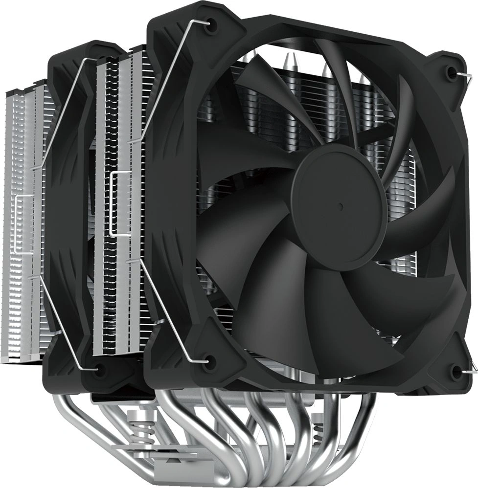 Устройство охлаждения(кулер) Zalman CNPS12X BP нет подсветки Soc-AM5/AM4/1200/1700/1851 черный 4-pin 32.2dB Al+Cu 260W 750gr Ret — фото 1