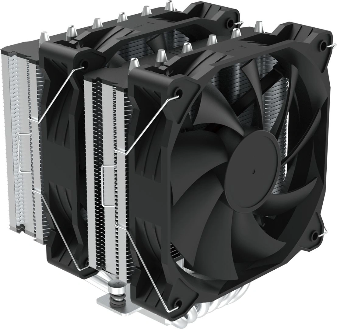 Устройство охлаждения(кулер) Zalman CNPS12X BP нет подсветки Soc-AM5/AM4/1200/1700/1851 черный 4-pin 32.2dB Al+Cu 260W 750gr Ret — миниатюра 2