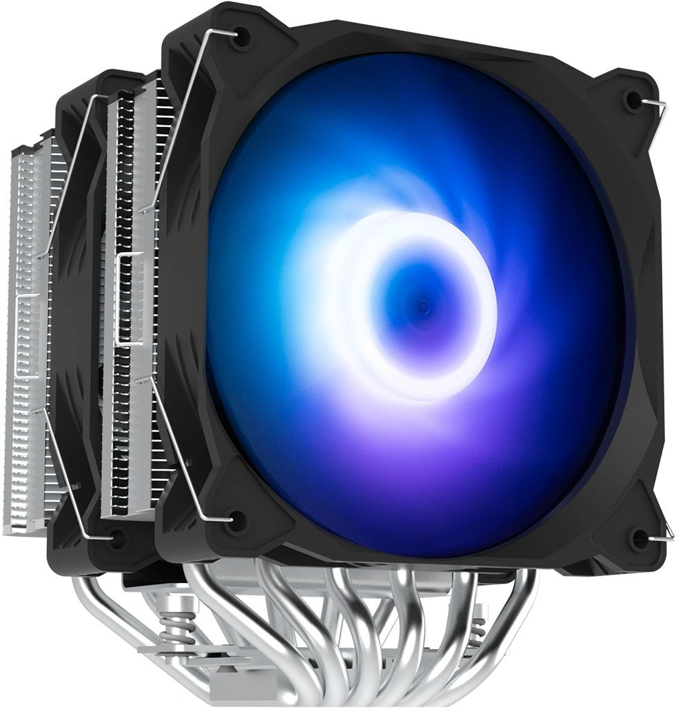 Устройство охлаждения(кулер) Zalman CNPS12X BP ARGB Soc-AM5/AM4/1200/1700/1851 черный 4-pin 32.2dB Al+Cu 260W 750gr Ret (CNPS12X BP ARGB) — фото 1