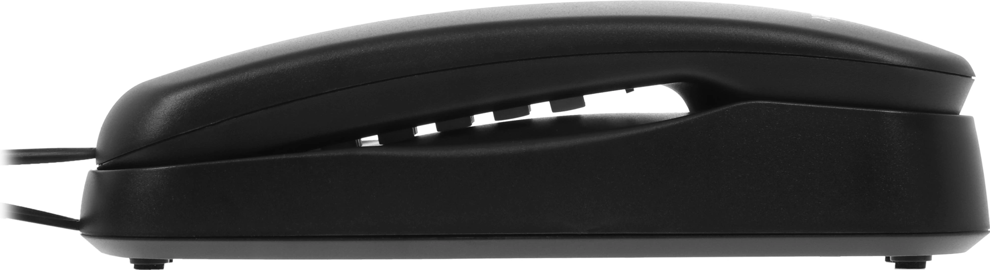 Телефон проводной Ritmix RT-002 черный — миниатюра 3