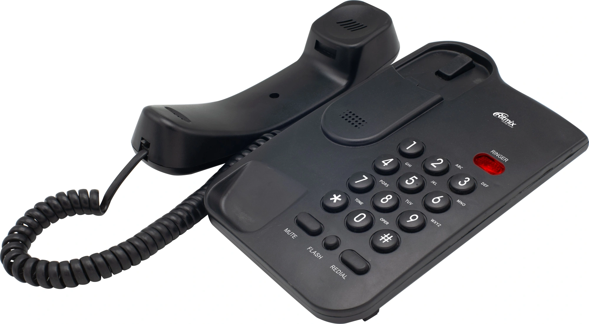 Телефон проводной Ritmix RT-311 черный — миниатюра 2