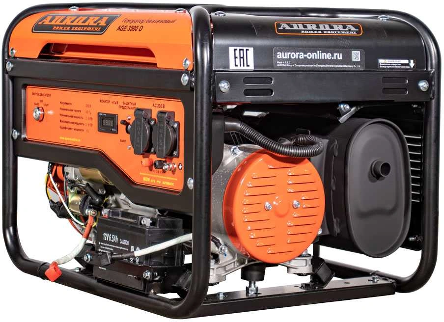 Генератор Aurora AGE 3500 D 2.8кВт — миниатюра 2