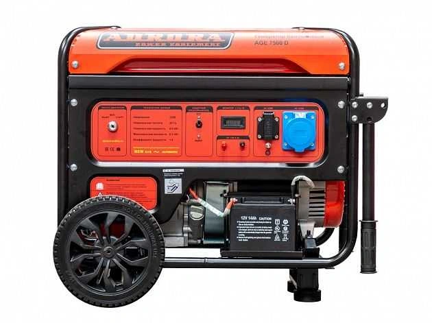 Генератор Aurora AGE 7500 D 6.5кВт — миниатюра 2