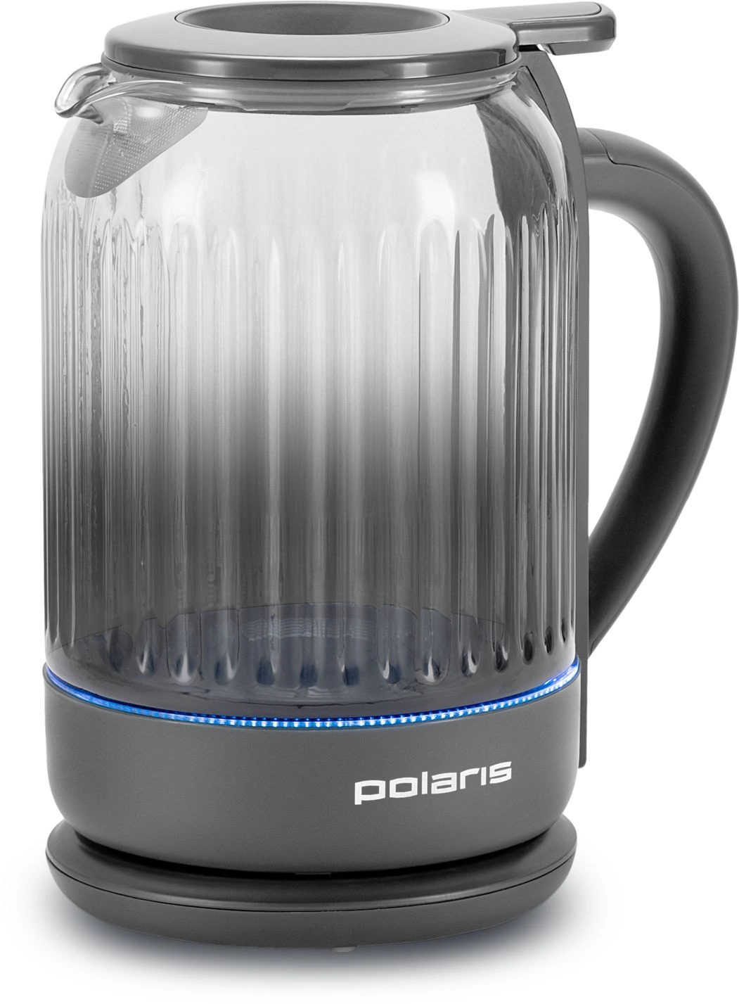 Чайник электрический Polaris PWK 0701CGL 1.5л. 2200Вт графит корпус: стекло/пластик — миниатюра 5