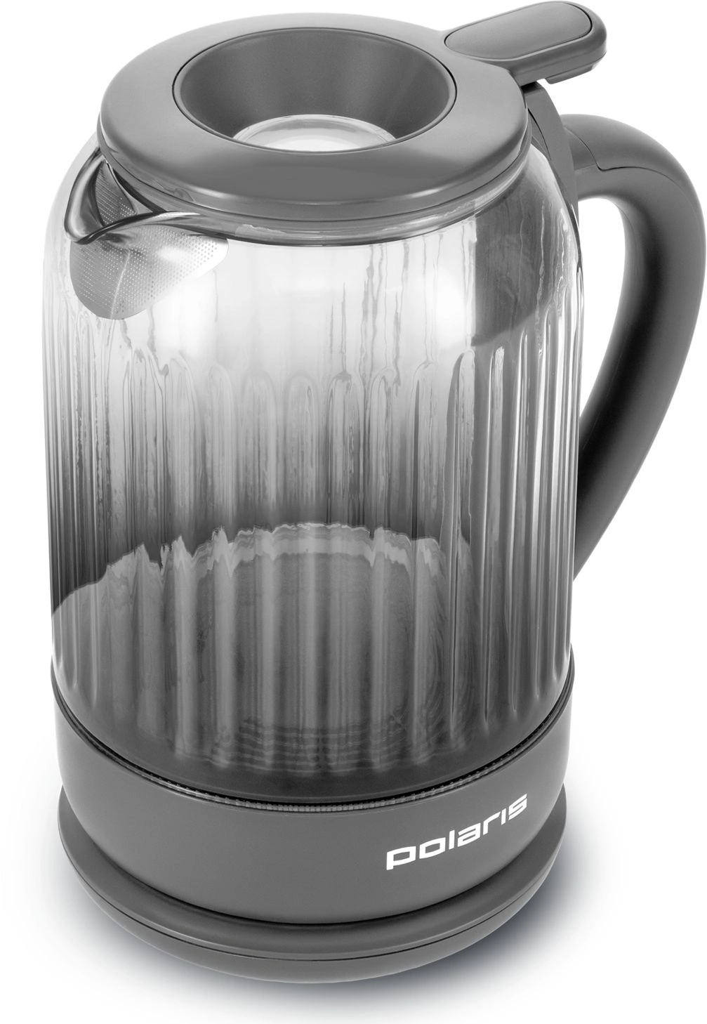 Чайник электрический Polaris PWK 0701CGL 1.5л. 2200Вт графит корпус: стекло/пластик — миниатюра 4
