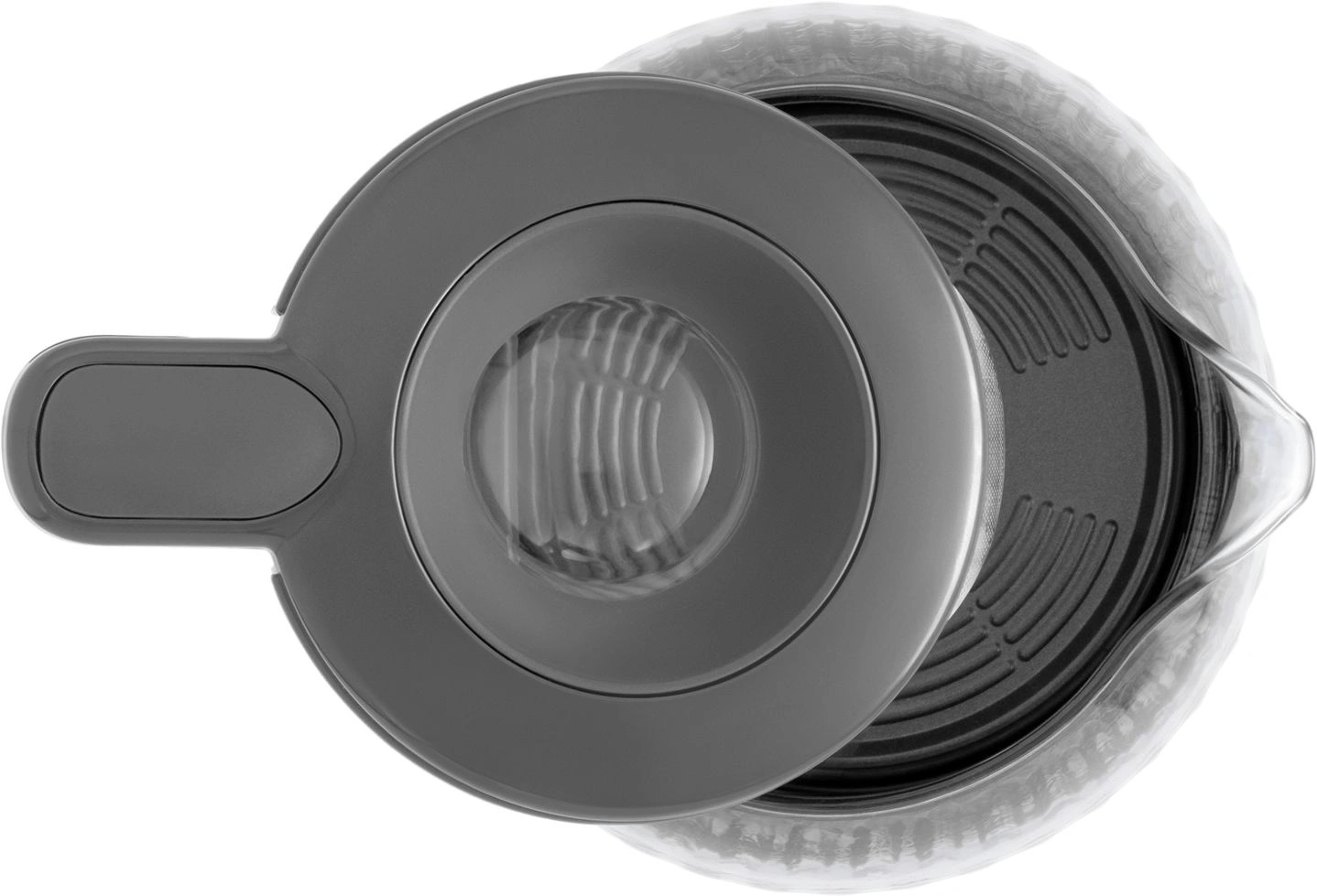Чайник электрический Polaris PWK 0701CGL 1.5л. 2200Вт графит корпус: стекло/пластик — миниатюра 7