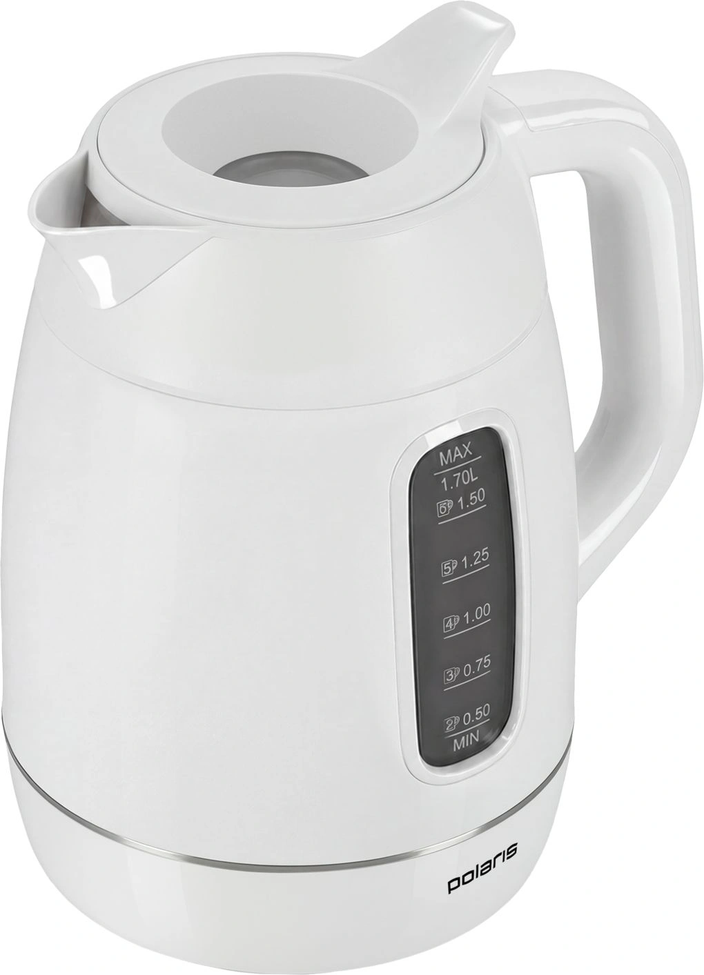Чайник электрический Polaris PWK 0723DDW 1.7л. 2400Вт белый корпус: пластик — миниатюра 9