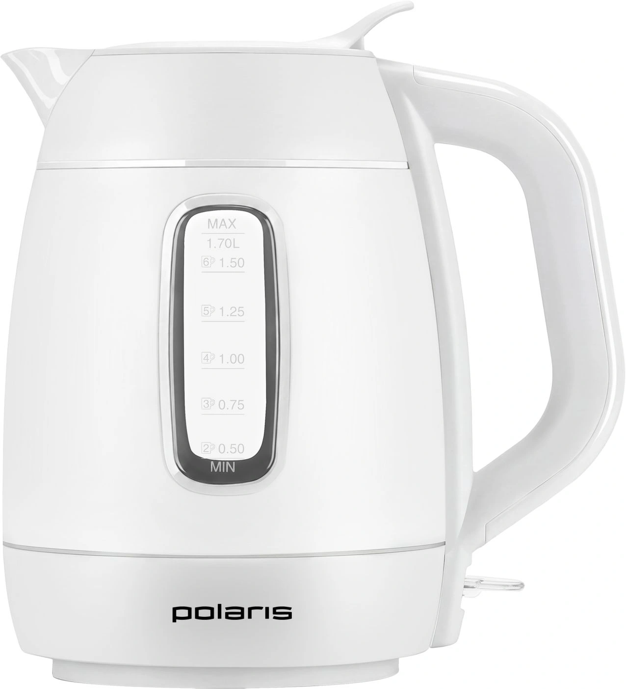 Чайник электрический Polaris PWK 0724DDW 1.7л. 2400Вт белый корпус: пластик — фото 1