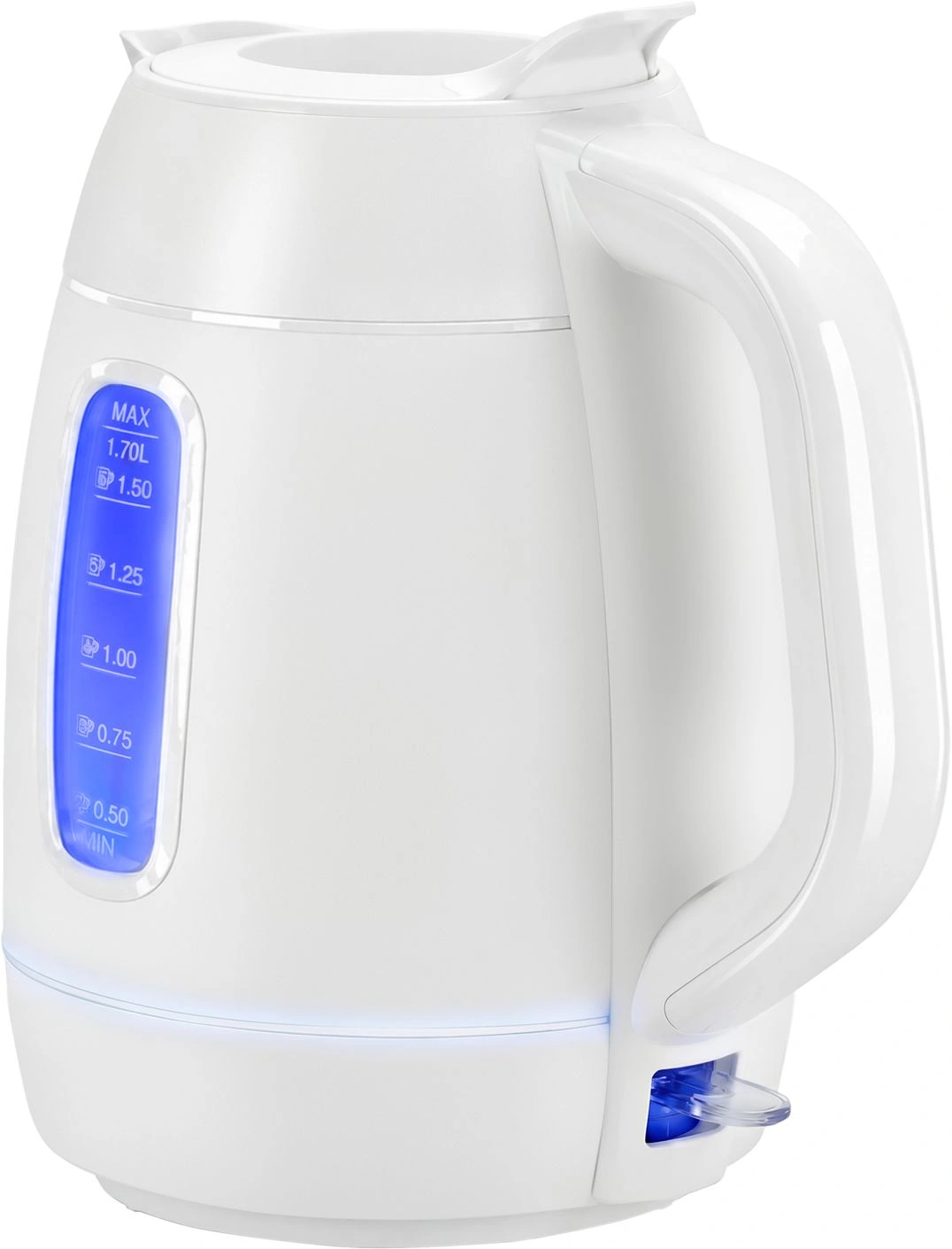 Чайник электрический Polaris PWK 0724DDW 1.7л. 2400Вт белый корпус: пластик — миниатюра 7