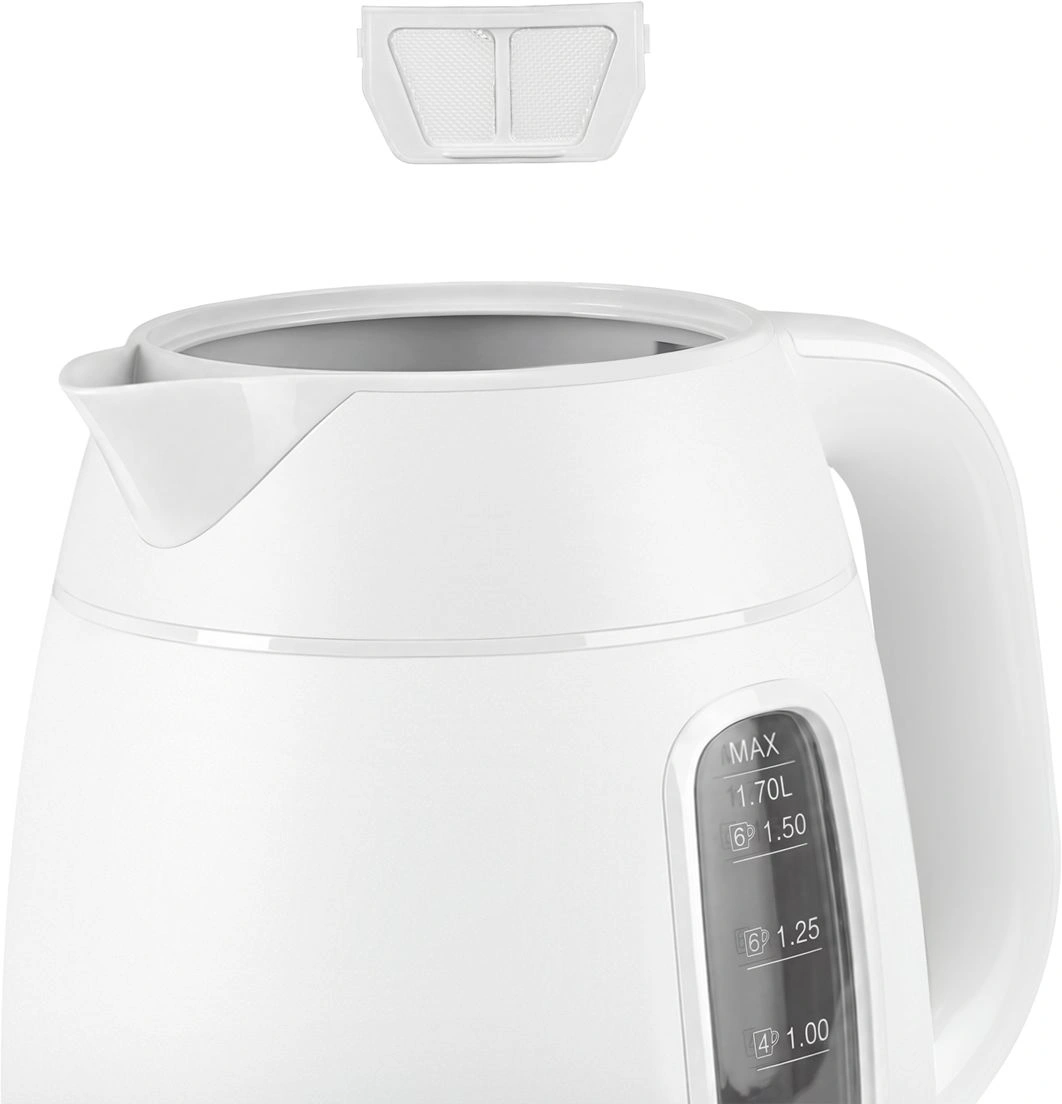 Чайник электрический Polaris PWK 0724DDW 1.7л. 2400Вт белый корпус: пластик — миниатюра 5
