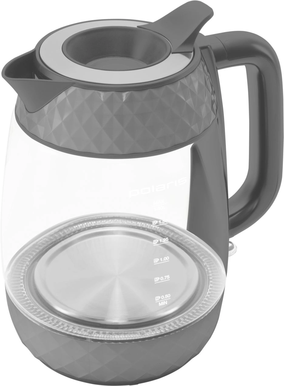 Чайник электрический Polaris PWK 1809CGL 1.8л. 2200Вт графит корпус: стекло/пластик (PWK 1809CG) — миниатюра 11