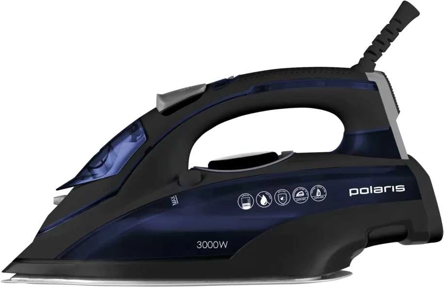Утюг Polaris PIR 3074 3000Вт черный/синий — миниатюра 2