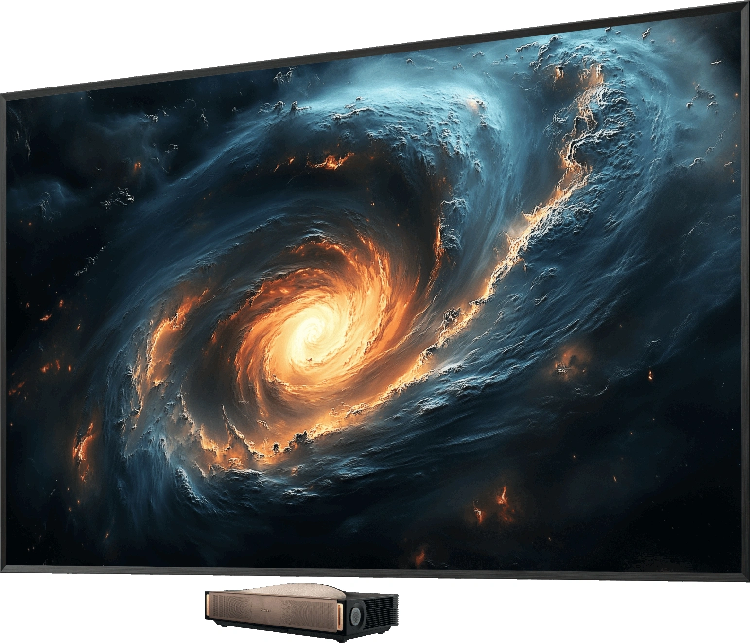 Телевизор Laser Hisense 100" 100L9QD золотистый 4K Ultra HD 240Hz DVB-T DVB-T2 DVB-C DVB-S DVB-S2 3D USB WiFi Smart TV — миниатюра 2