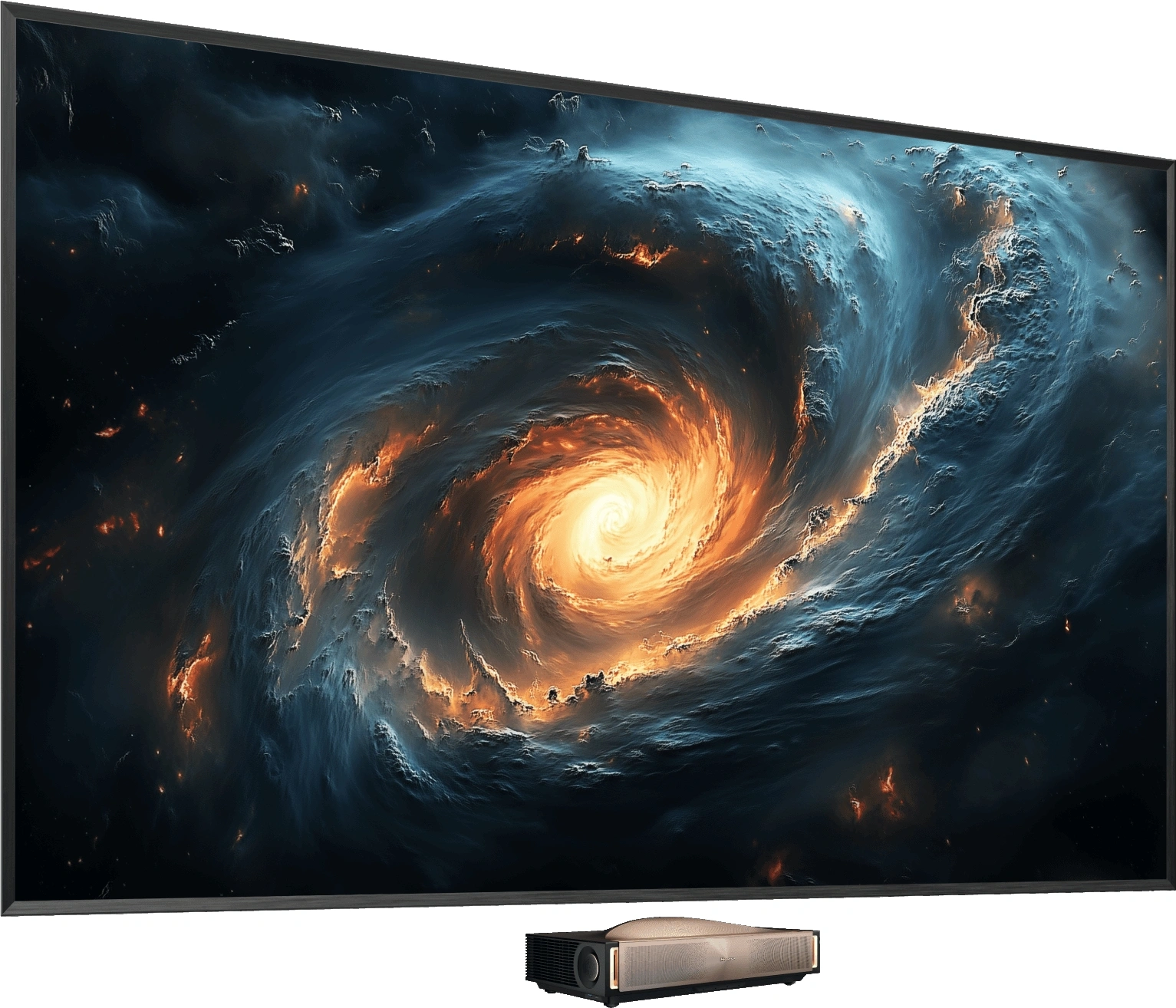 Телевизор Laser Hisense 100" 100L9QD золотистый 4K Ultra HD 240Hz DVB-T DVB-T2 DVB-C DVB-S DVB-S2 3D USB WiFi Smart TV — миниатюра 3