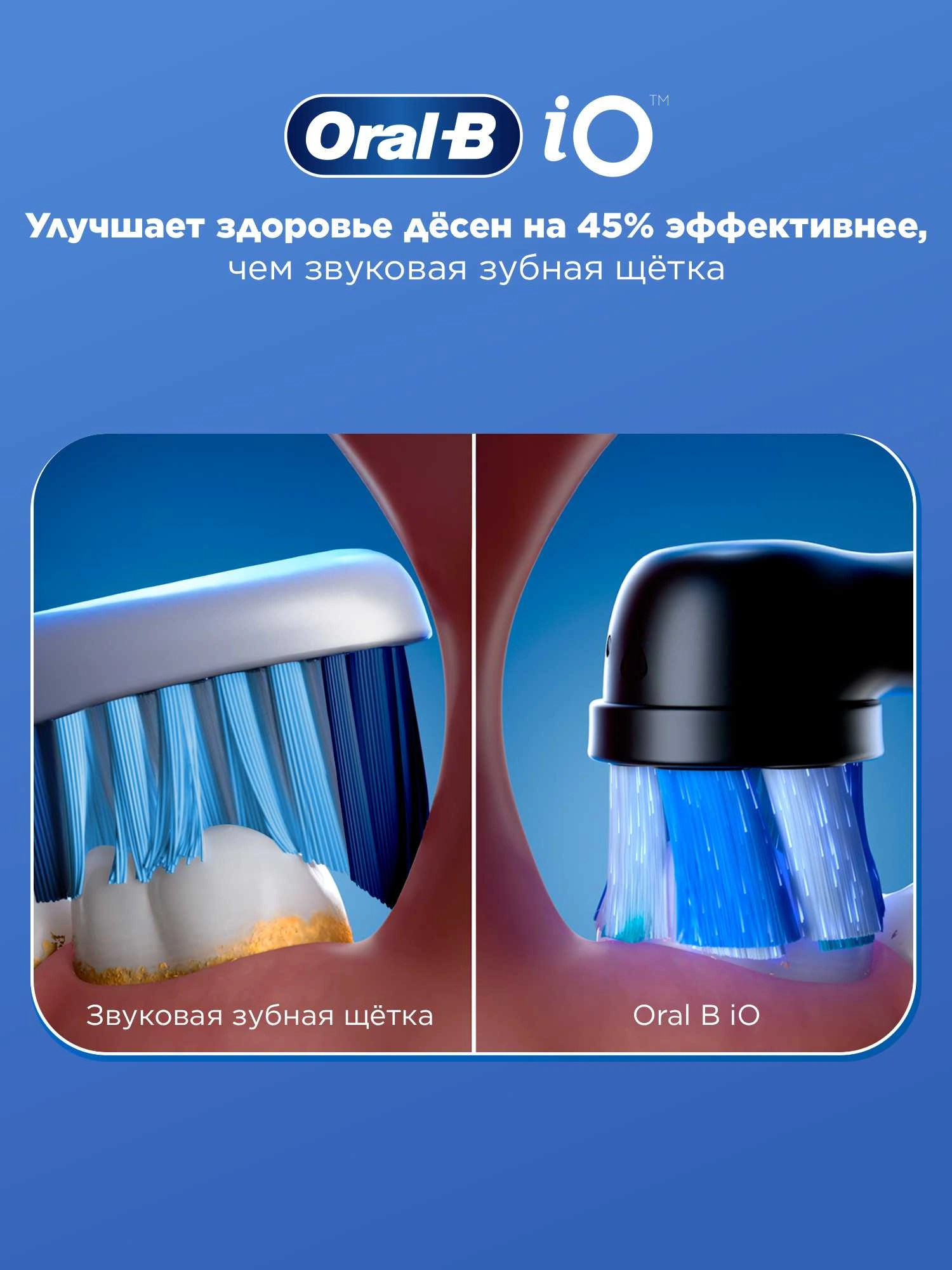 Зубная щетка электрическая Oral-B iO Series 83930365 черный — миниатюра 7