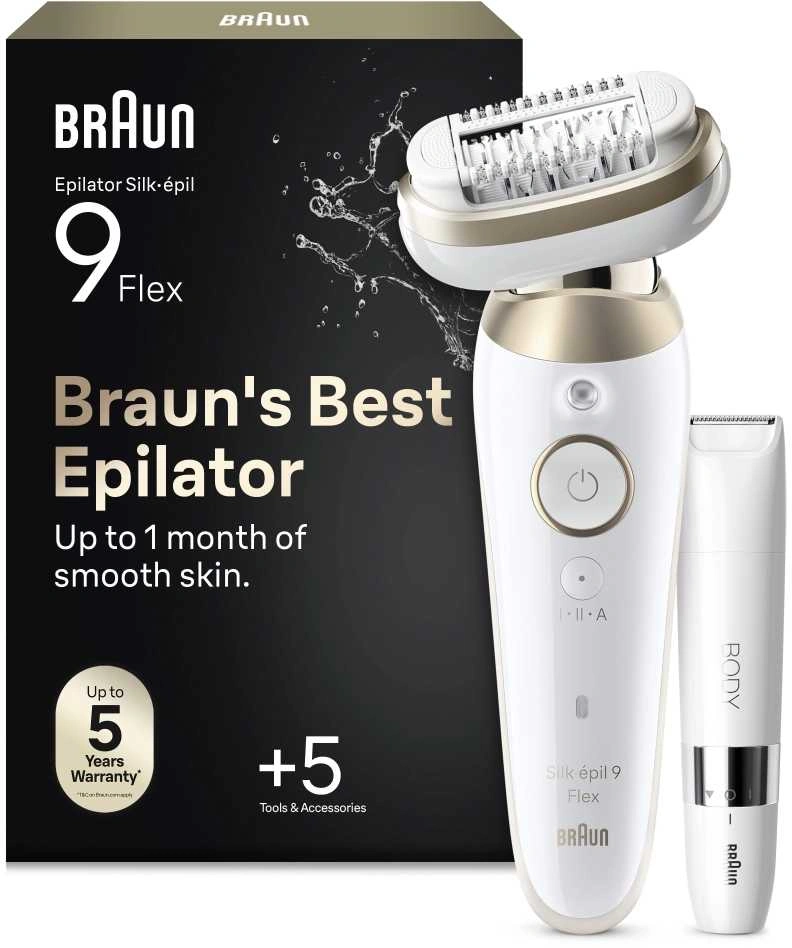 Эпилятор Braun SES9-481 3D GLD скор.:2 насад.:6 от аккум. белый — миниатюра 20