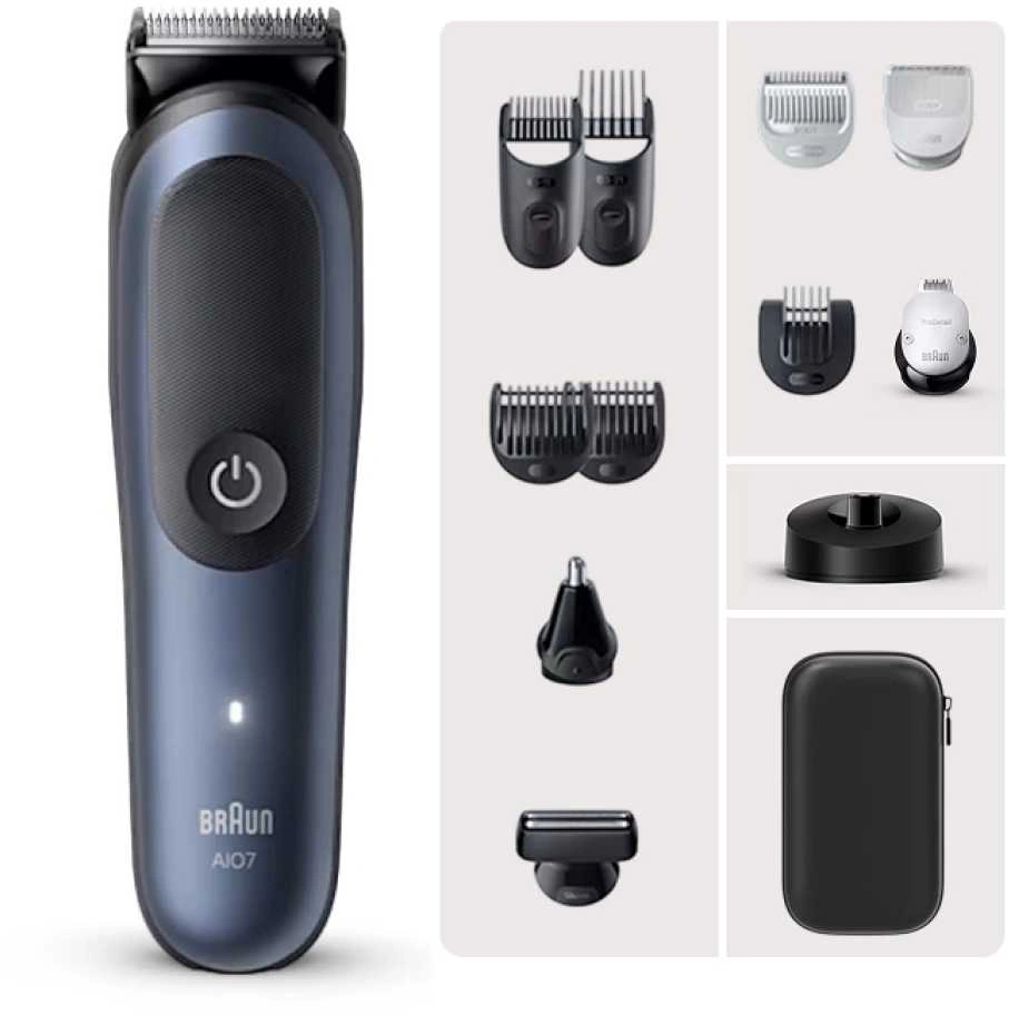 Триммер Braun Series 5 AIO7580 синий (насадок в компл:12шт) — миниатюра 2