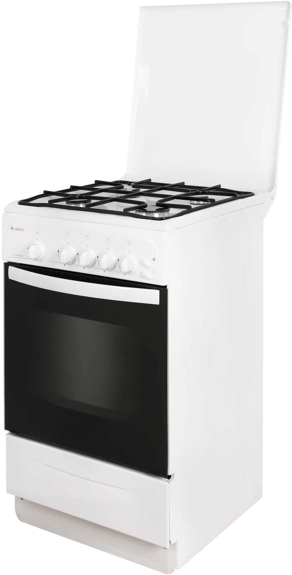 Плита Газовая Gefest GC 532E4WH белый (металлическая крышка) реш.сталь — миниатюра 5