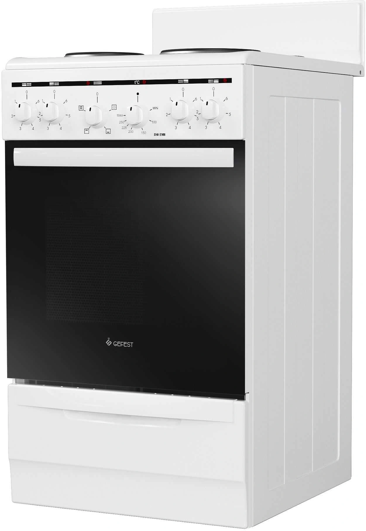 Плита Электрическая Gefest ЭП Н Д 5140 E1WH белый эмалированный металл (без крышки) — миниатюра 4
