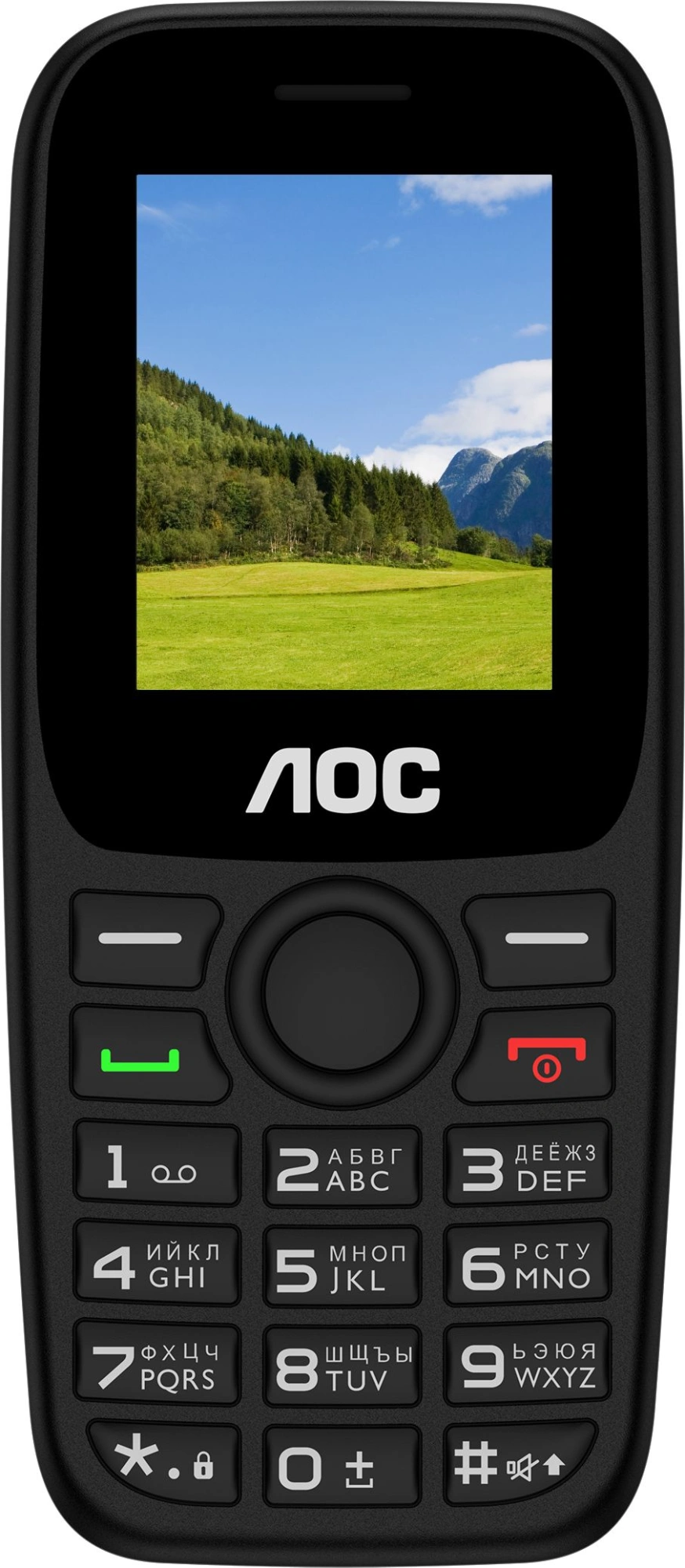 Мобильный телефон AOC 170 A черный моноблок 2Sim 1.77" 128x160 RTOS GSM900/1800 FM — фото 1
