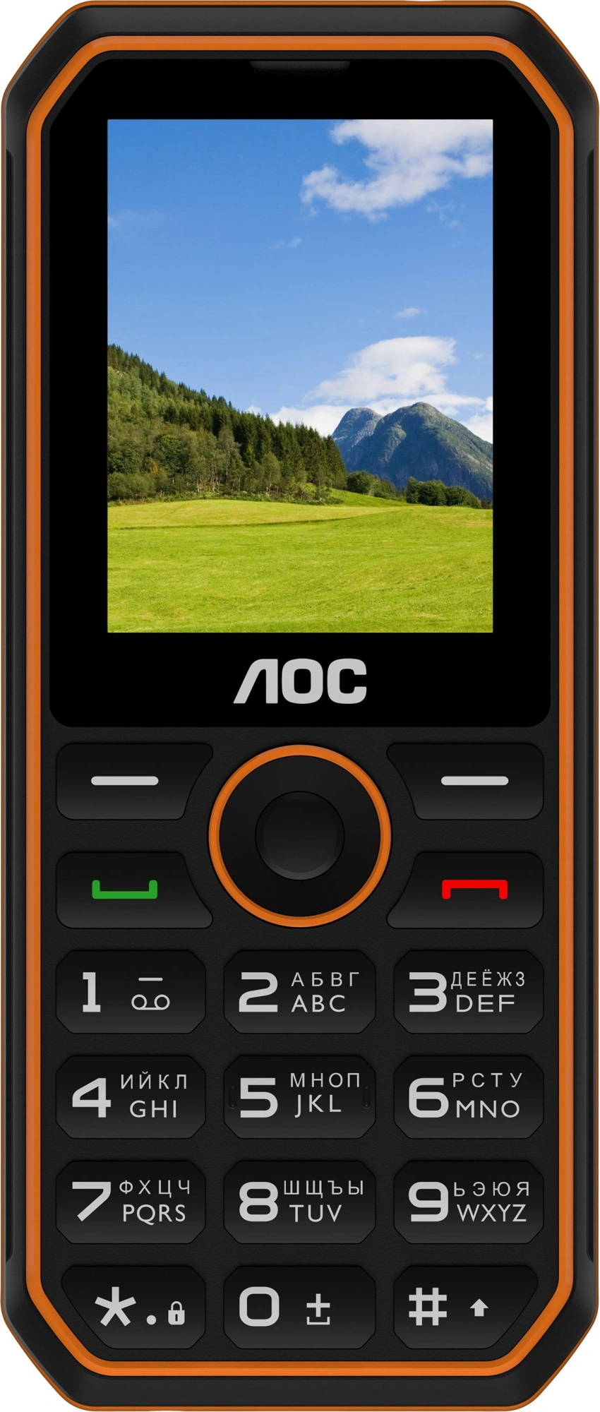 Мобильный телефон AOC 248 A черный моноблок 2Sim 2.4" 240x320 RTOS 0.3Mpix GSM900/1800 FM microSD max32Gb — фото 1