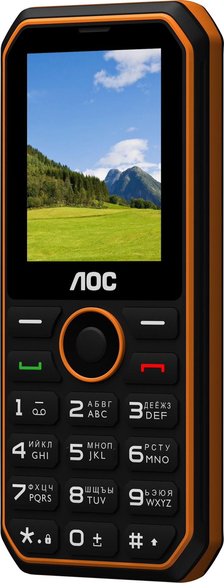 Мобильный телефон AOC 248 A черный моноблок 2Sim 2.4" 240x320 RTOS 0.3Mpix GSM900/1800 FM microSD max32Gb — миниатюра 5