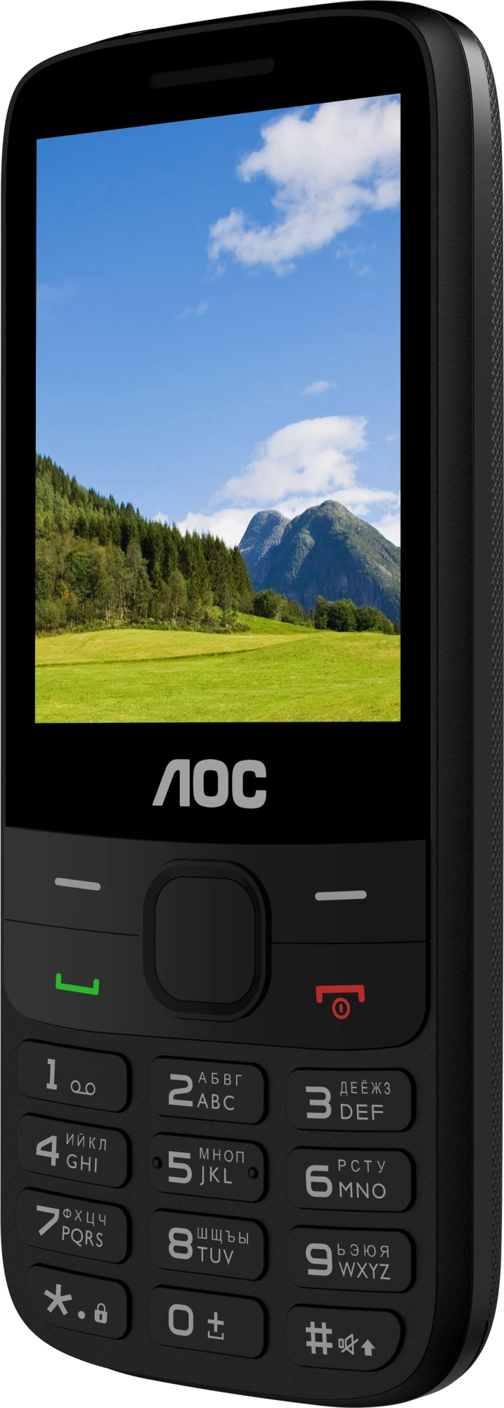 Мобильный телефон AOC 280 A черный моноблок 2Sim 2.8" 240x320 RTOS 0.3Mpix GSM900/1800 FM microSD max32Gb — миниатюра 4