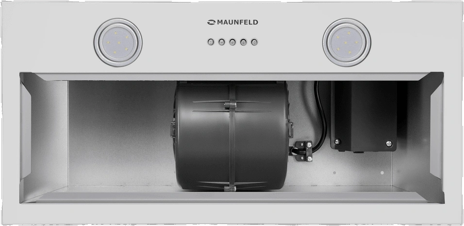Вытяжка встраиваемая Maunfeld UNO 60 POWER белый управление: кнопочное (1 мотор) — миниатюра 5