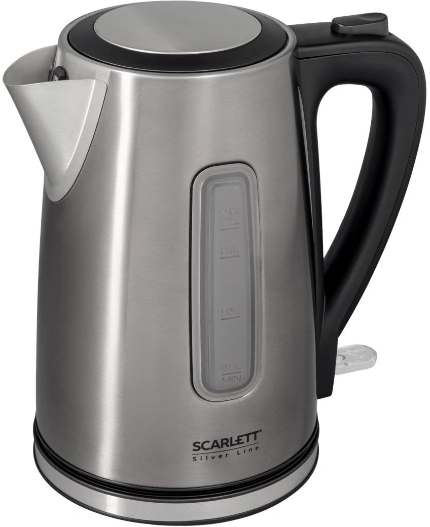 Чайник электрический Scarlett SC-EK21S103 1.7л. 2200Вт графит корпус: нерж.сталь/пластик — миниатюра 3