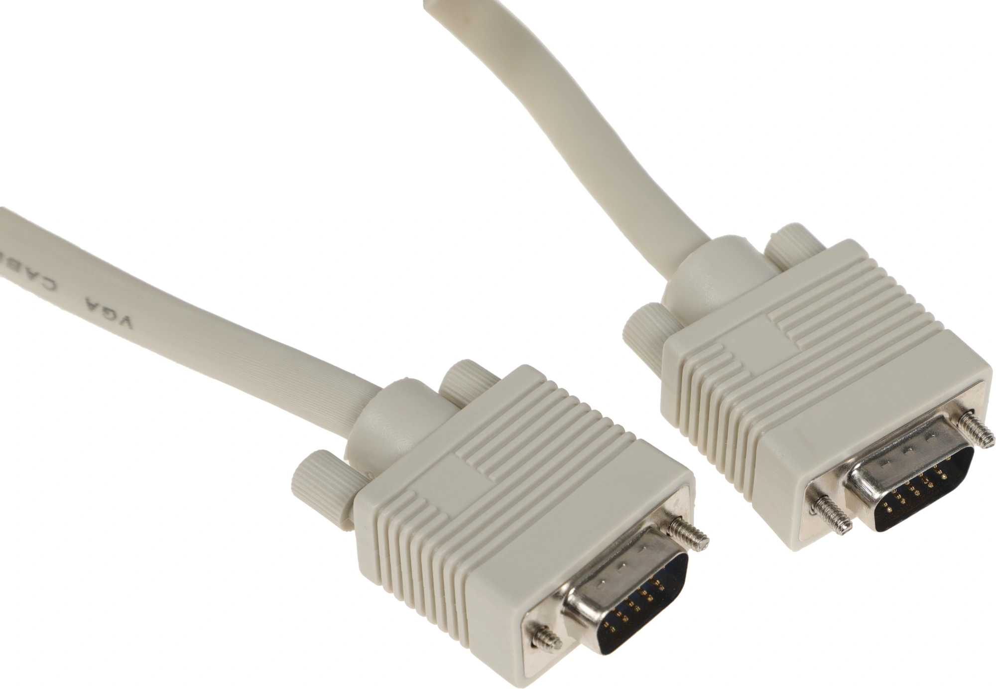 Кабель VGA (m) VGA (m) 1.8м феррит.кольца серый — миниатюра 2