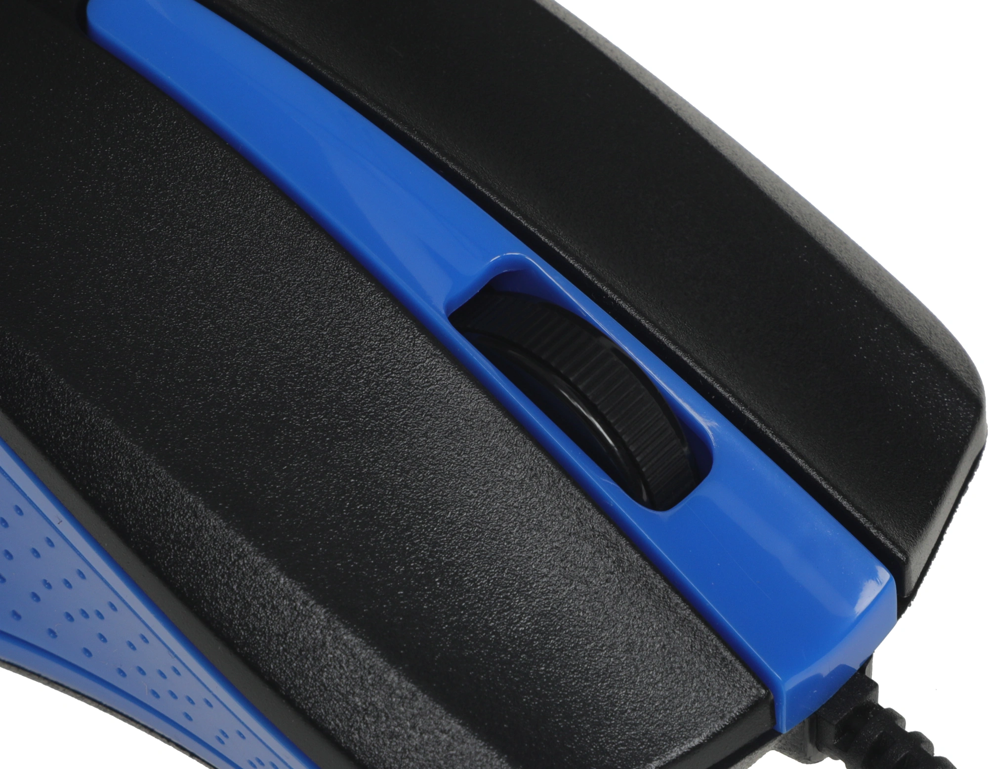 Мышь Оклик 225M черный/синий оптическая 1200dpi USB 3but (288233) — миниатюра 7
