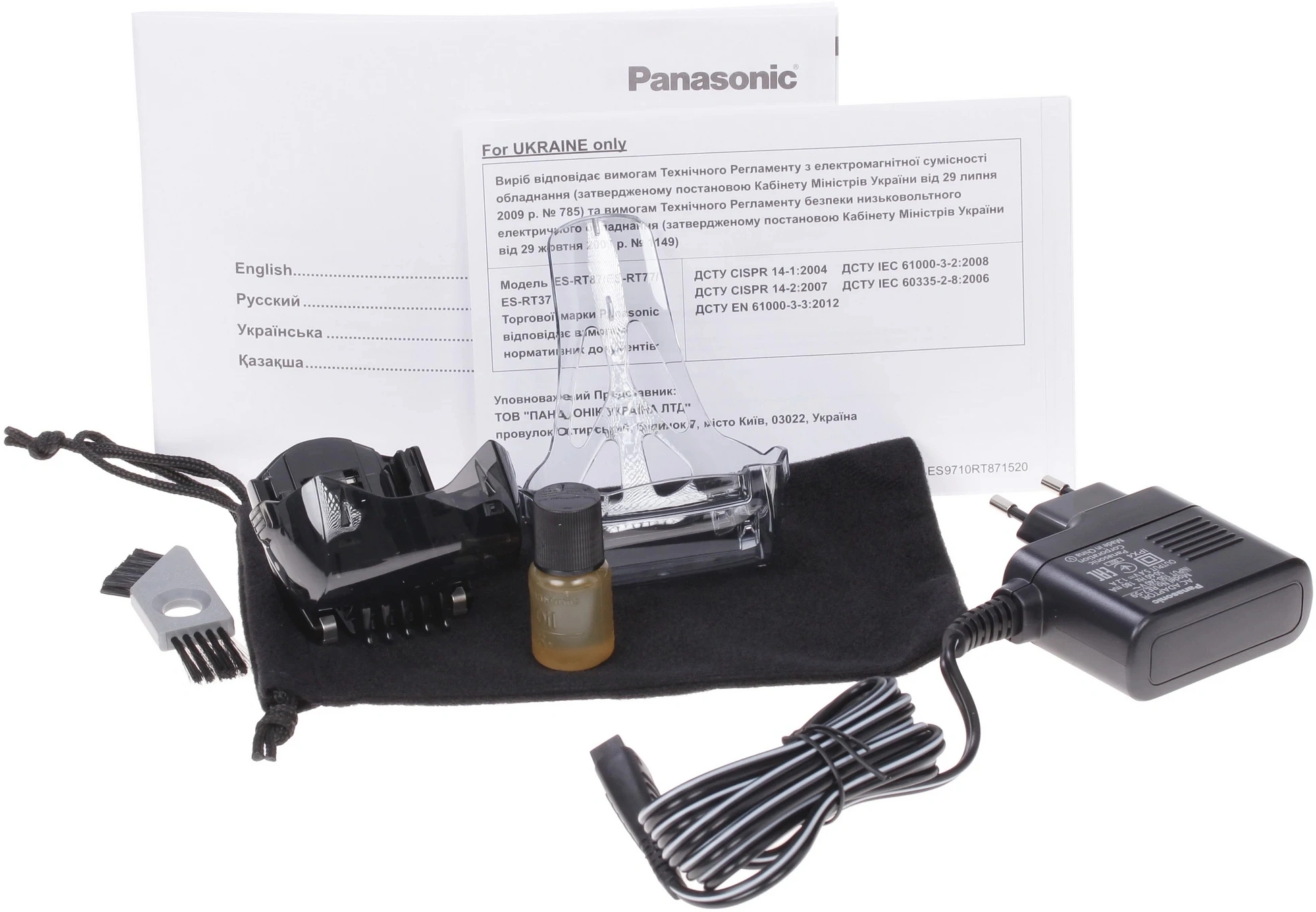 Бритва сетчатая Panasonic ES-RT77-S520 реж.эл.:3 питан.:аккум. серебристый/черный — миниатюра 8
