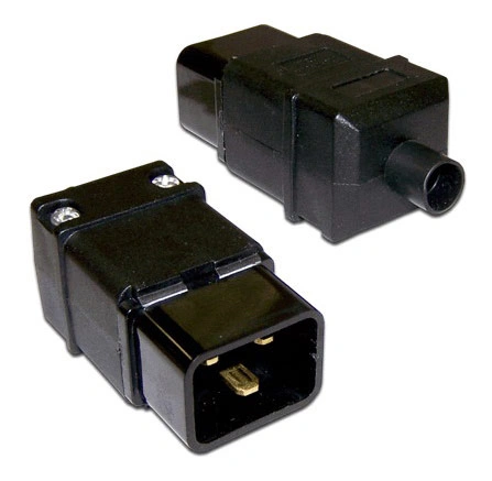 Вилка Lanmaster LAN-IEC-320-C20 IEC 60320 C20 16A 250V black — миниатюра 3
