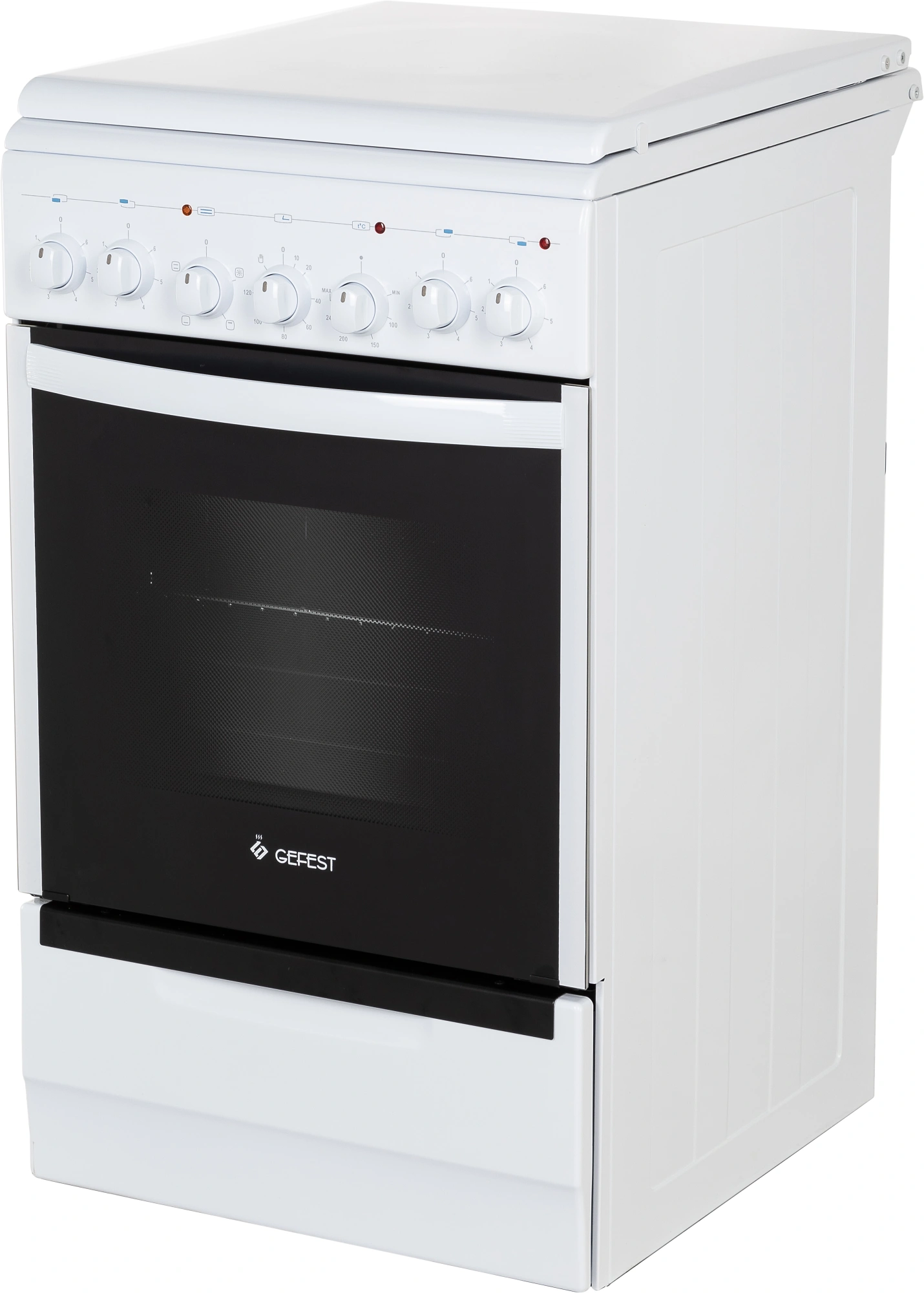 Плита Электрическая Gefest ЭП Н Д 5140-02 0037 белый эмаль (металлическая крышка) — миниатюра 2