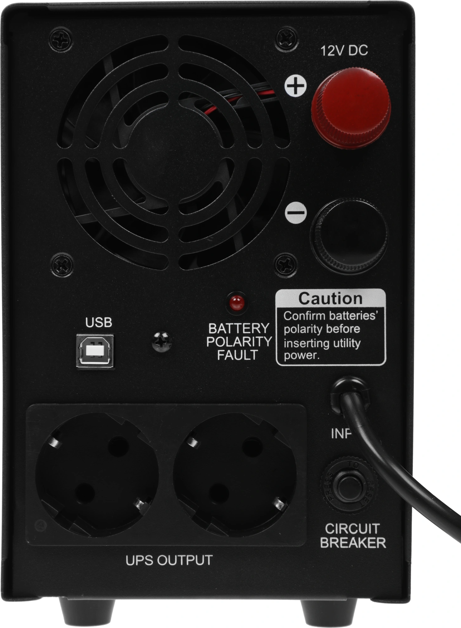 Источник бесперебойного питания Powercom Infinity INF-500 300Вт 500ВА черный/черный без батареи — миниатюра 8