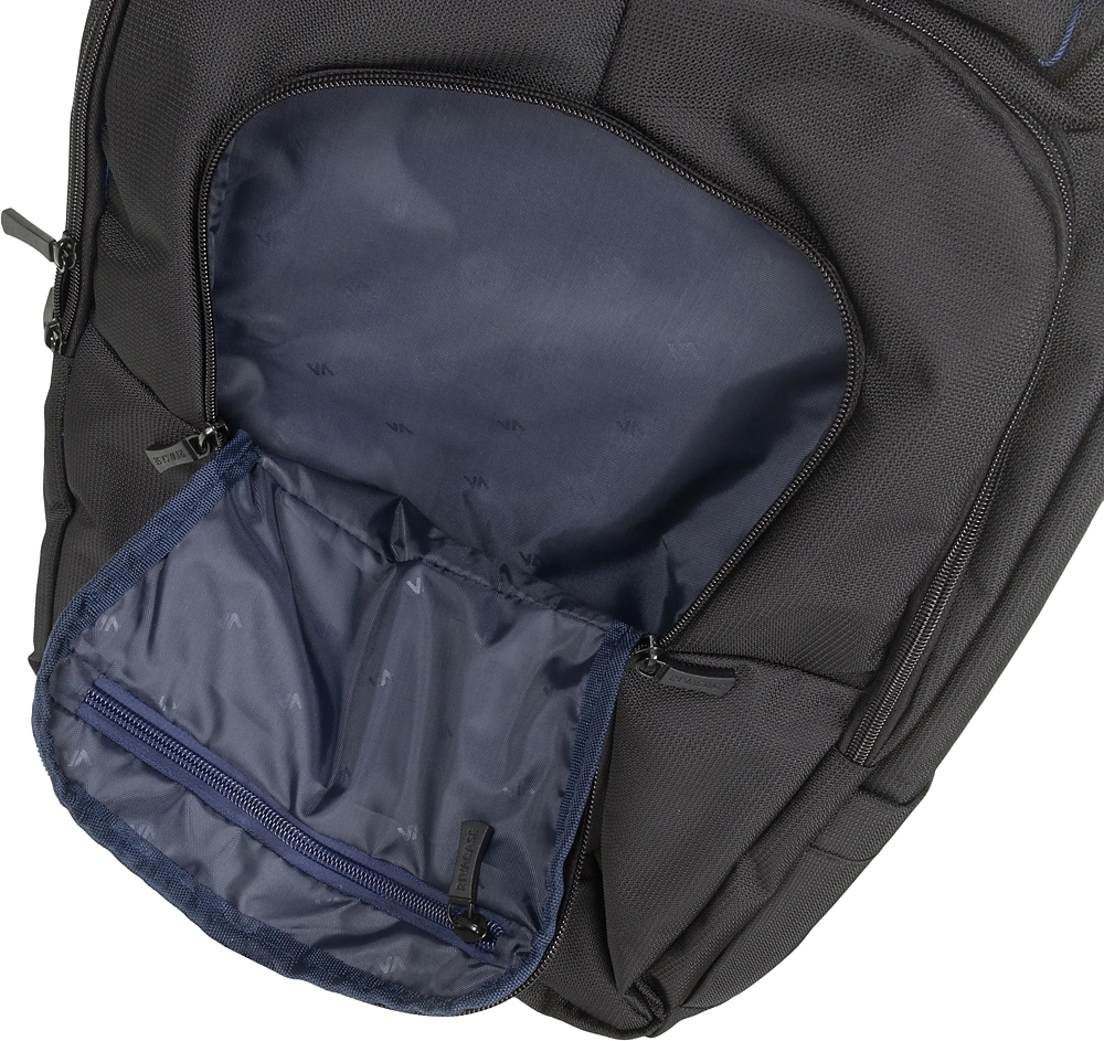 Рюкзак для ноутбука 17" Riva 8460 черный полиэстер (8460 BLACK) — миниатюра 6