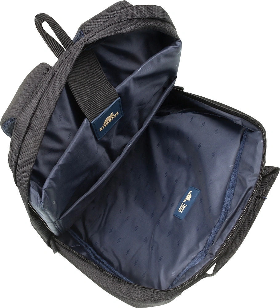 Рюкзак для ноутбука 17" Riva 8460 черный полиэстер (8460 BLACK) — миниатюра 8