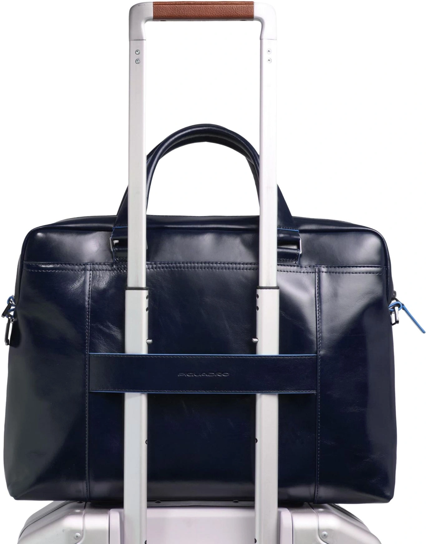 Деловая сумка Piquadro Blue Square CA3335B2/BLU2 с отделением для ноутбука 15" синяя натур.кожа — миниатюра 7