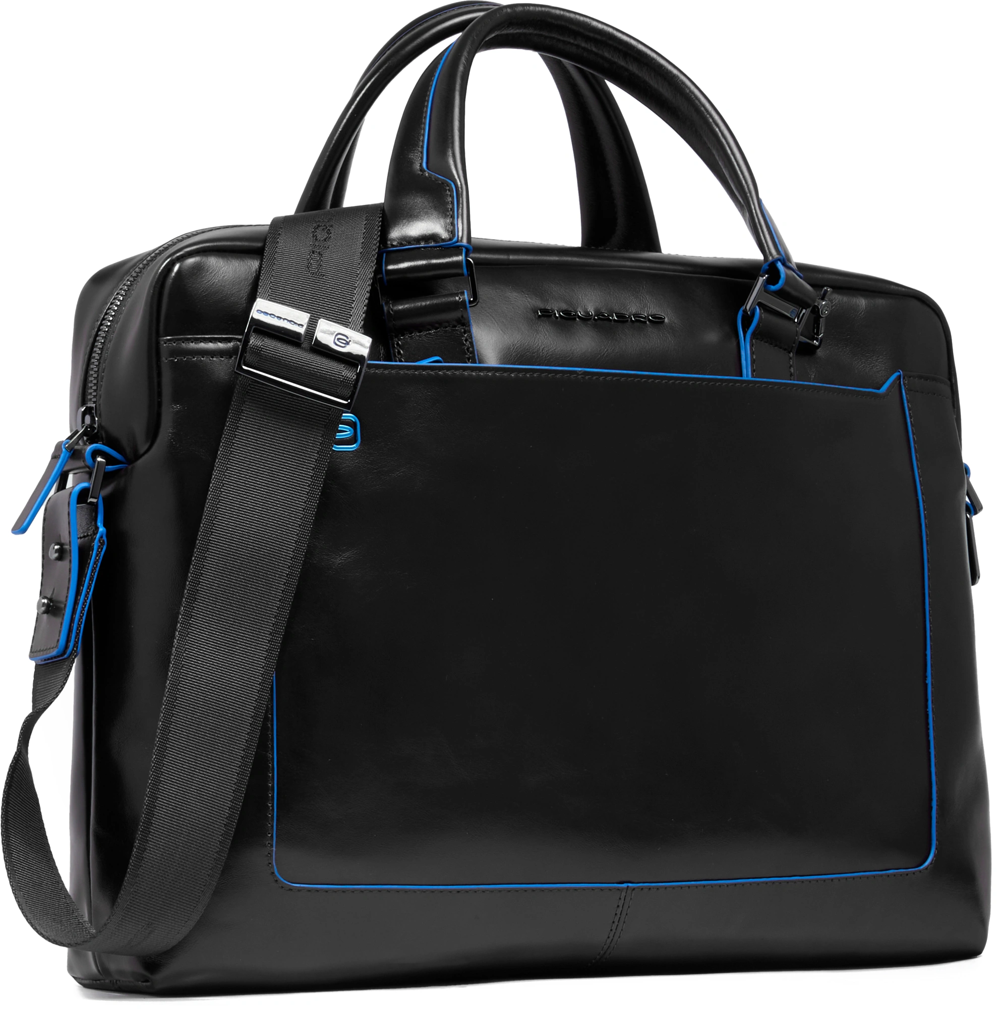 Деловая сумка Piquadro Blue Square CA3335B2/N с отделением для ноутбука 15" черная натур.кожа — миниатюра 5