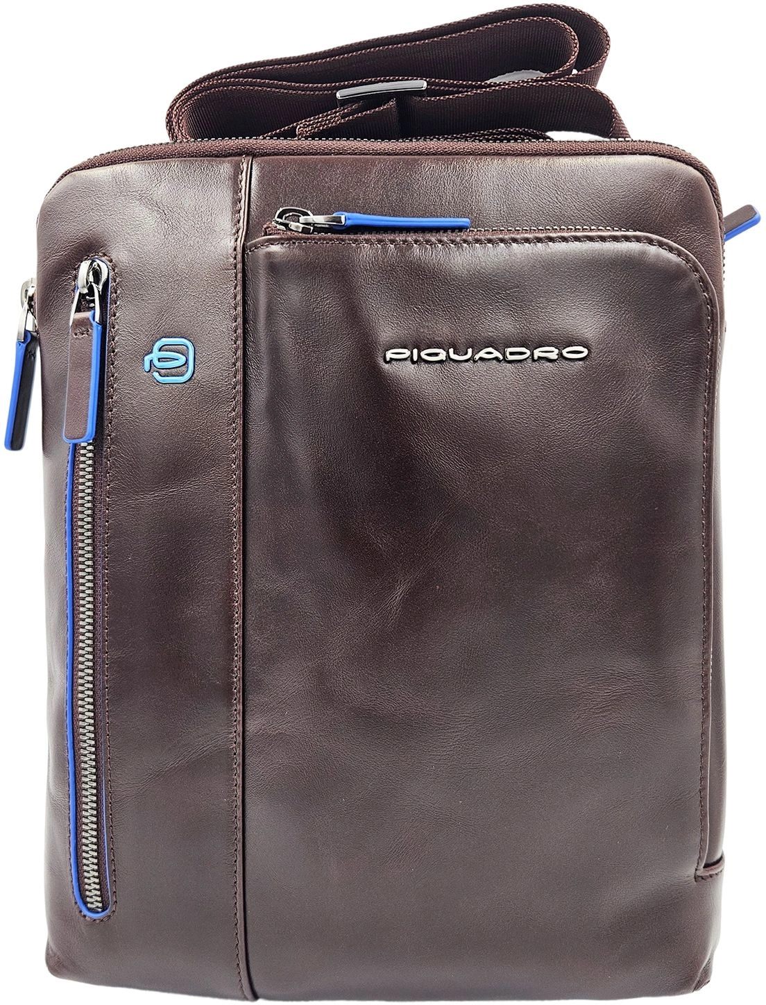 Сумка мужская Piquadro Blue Square CA1816B2/MO коричневая натур.кожа — миниатюра 4