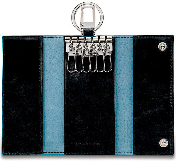 Ключница Piquadro Blue Square PC1397B2/N черный натур.кожа — миниатюра 3