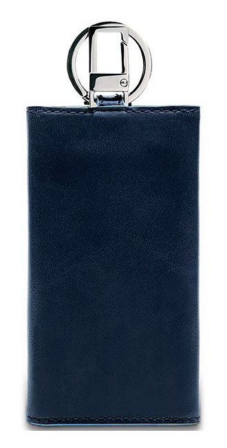 Ключница Piquadro Blue Square PC1397B2/BLU2 синий натур.кожа — миниатюра 3